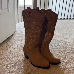 Brown Western Cowboy Boots